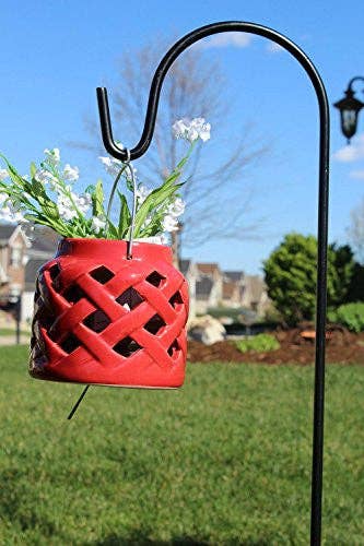 Ashman Shepherd Hook 48 Inches, (2/5 Inch) 10 MM Thick, Super Strong Premium Metal and Rust Resistant Hook, Black