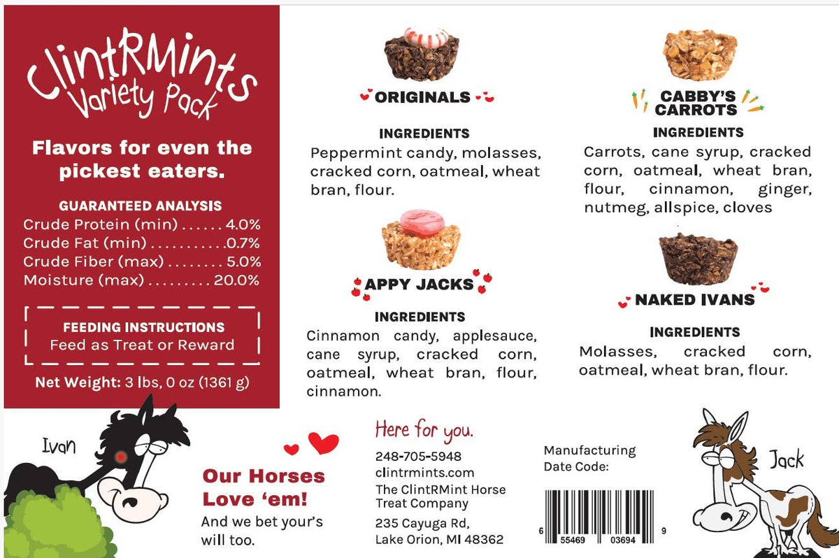 ClintRMint Horse Treats Variety Pack