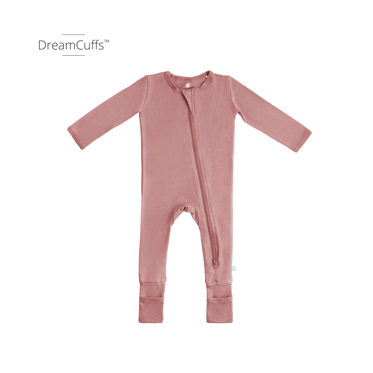 Baby Bamboo Pajamas w/ DreamCuffs™: Dusty Rose / 12 - 18 Months
