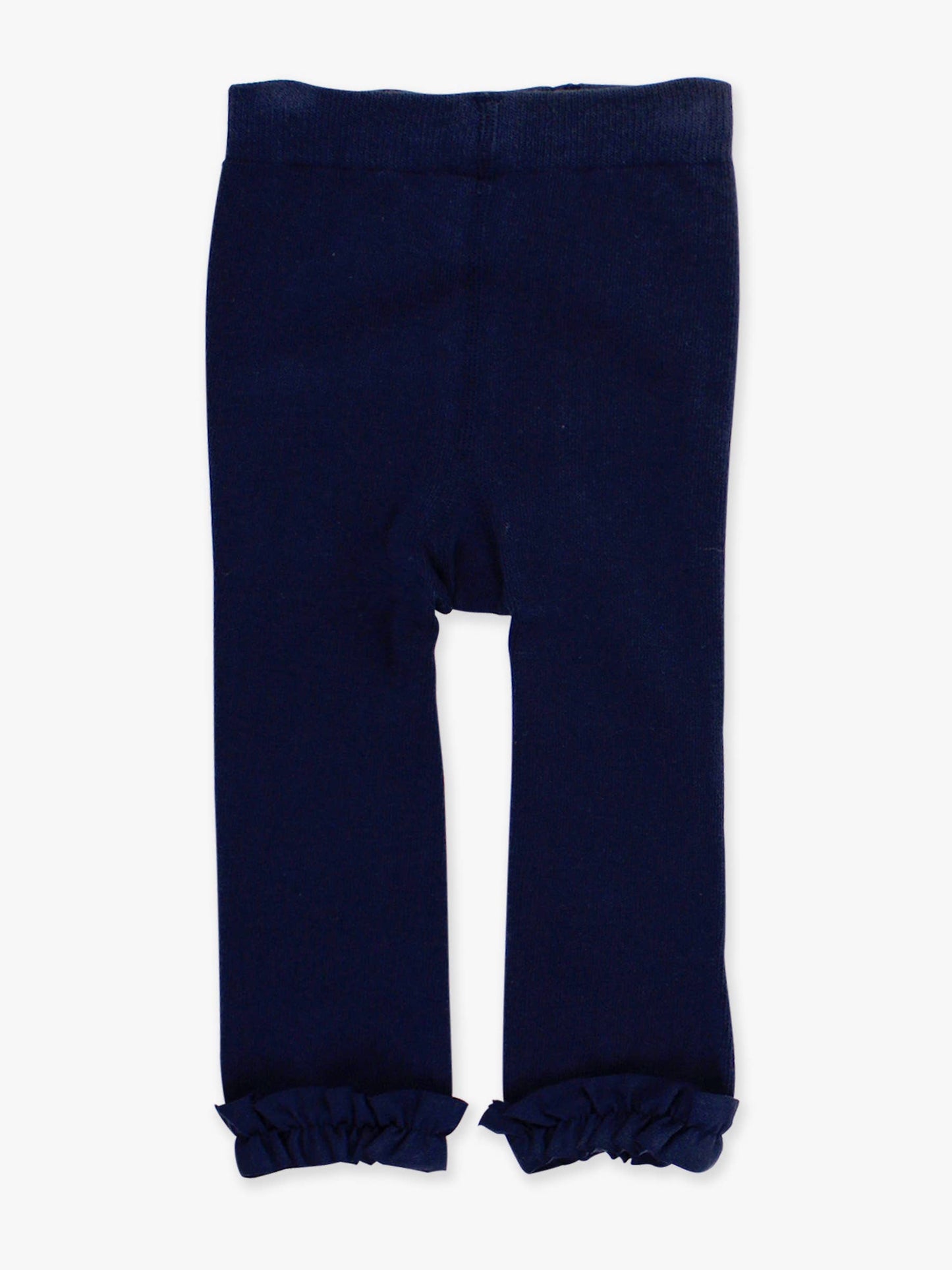 Girls Ivory, Dark Navy & Pink Footless Ruffle Tights 3-Pack: Multi-Color / 12-24m