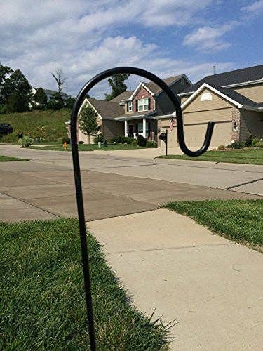 Ashman Shepherd's Hooks, 35 Inches Black, Set of 4 Made of P