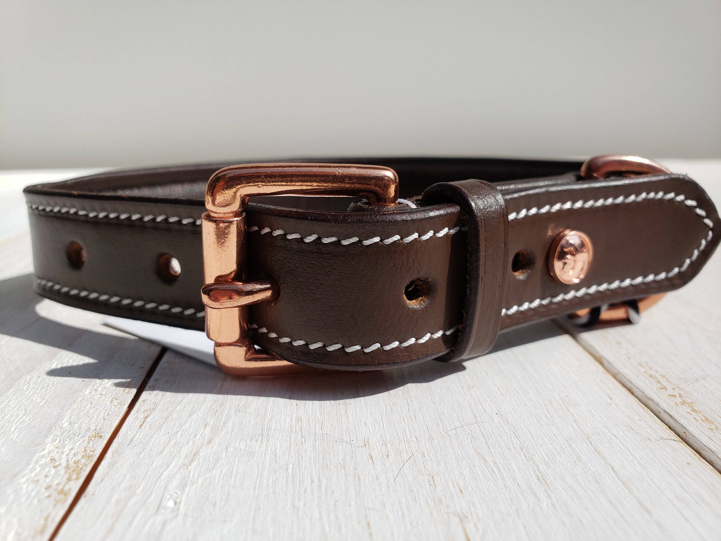 The Belmont Collar: 20 Inches / Brown - Edwina Alexis