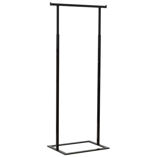 Black 24 in Single Sided Hangrail Rack