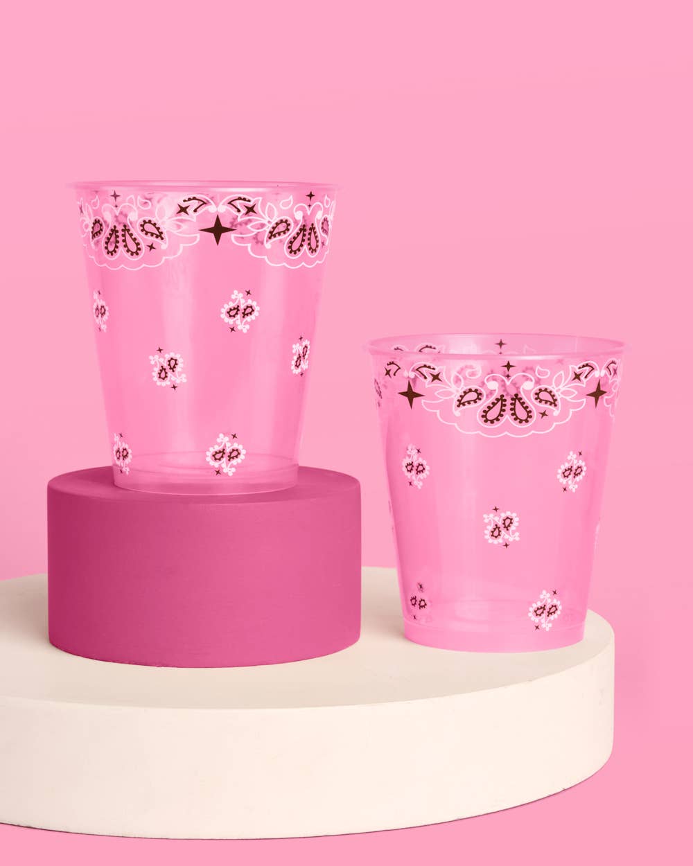 Cowgirl Cups | western party, pink bandana, yeehaw