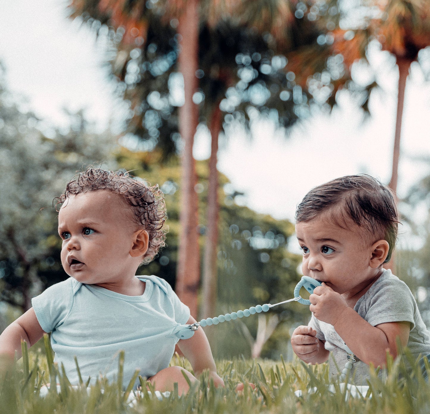 Pacifier Clips by Comfy Cubs: Pink Blush