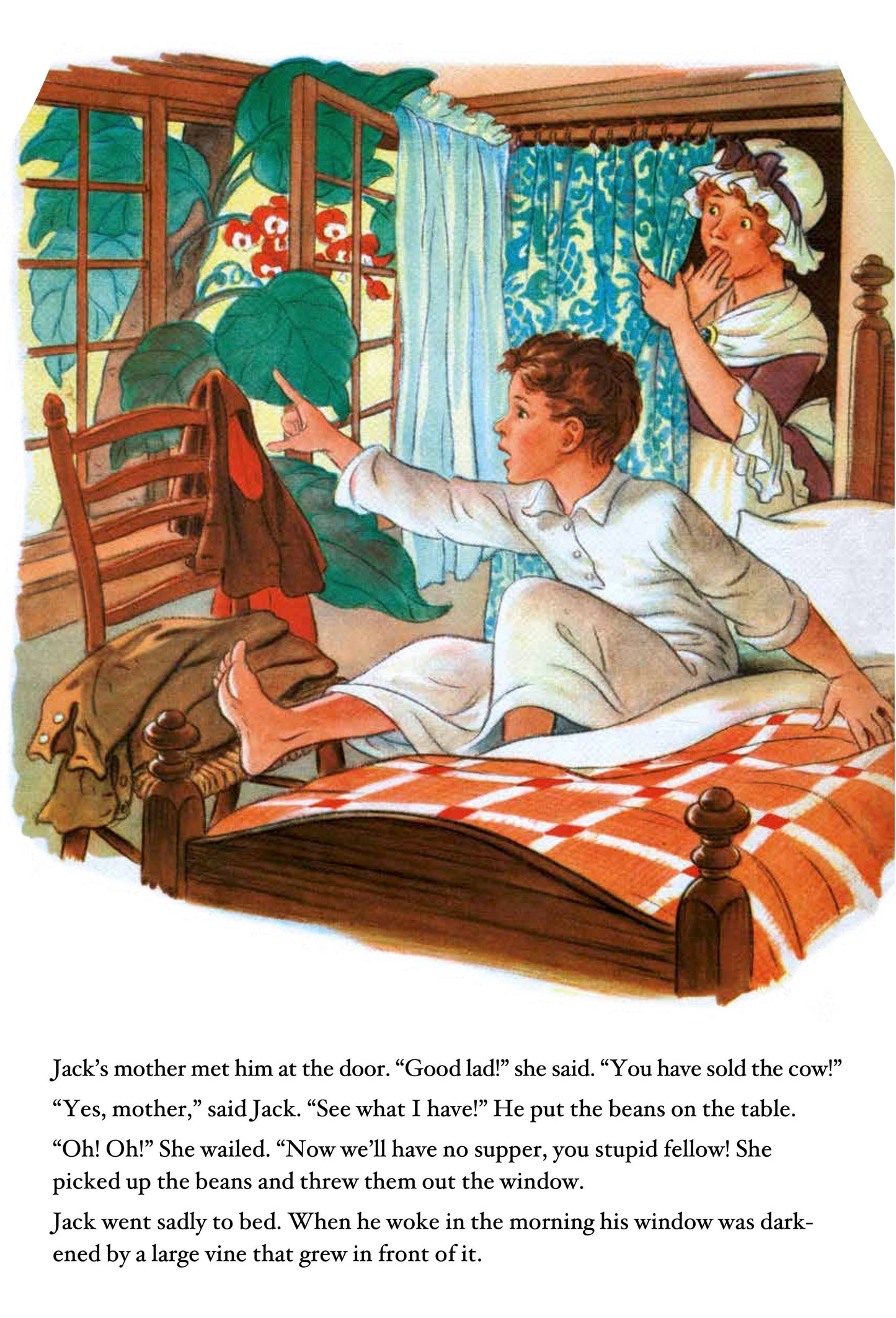 Jack And The Beanstalk- Children's Picture Book-Vintage - Edwina Alexis