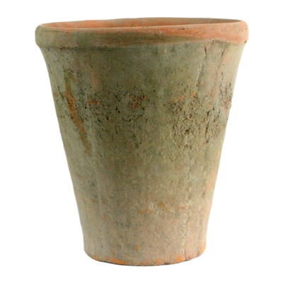 Rustic Terra Cotta Rose Pot - Lrg - Antique Red - Edwina Alexis