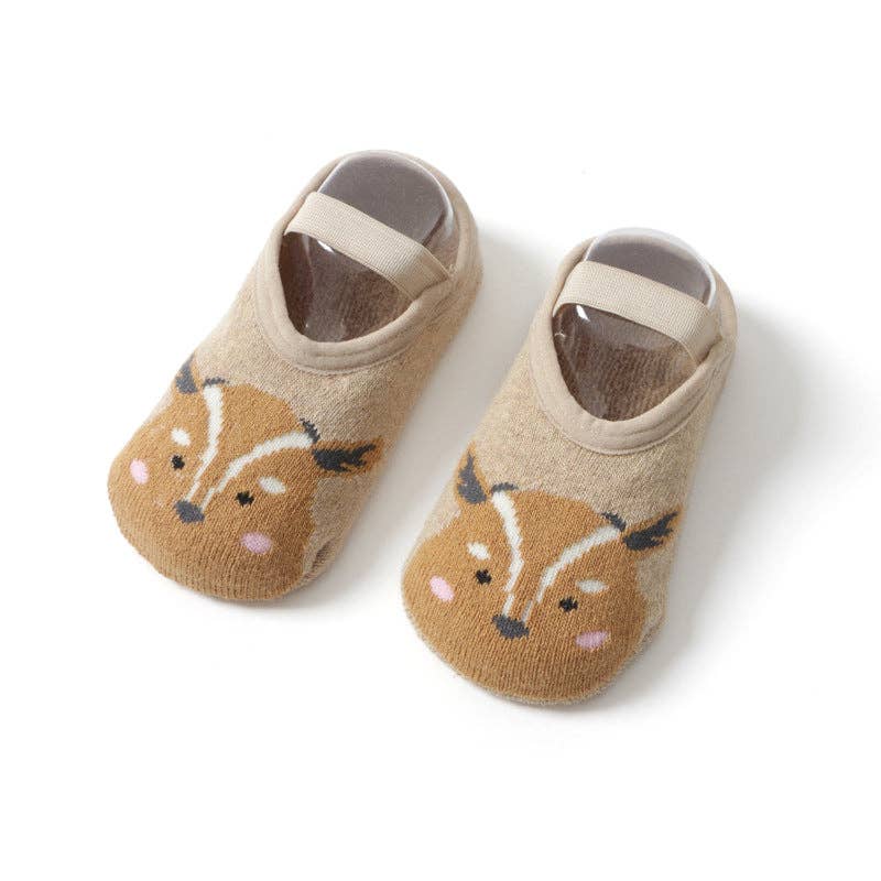 Kids Floor Socks Cute Cartoon Anti-Slip Cozy Cotton Socks