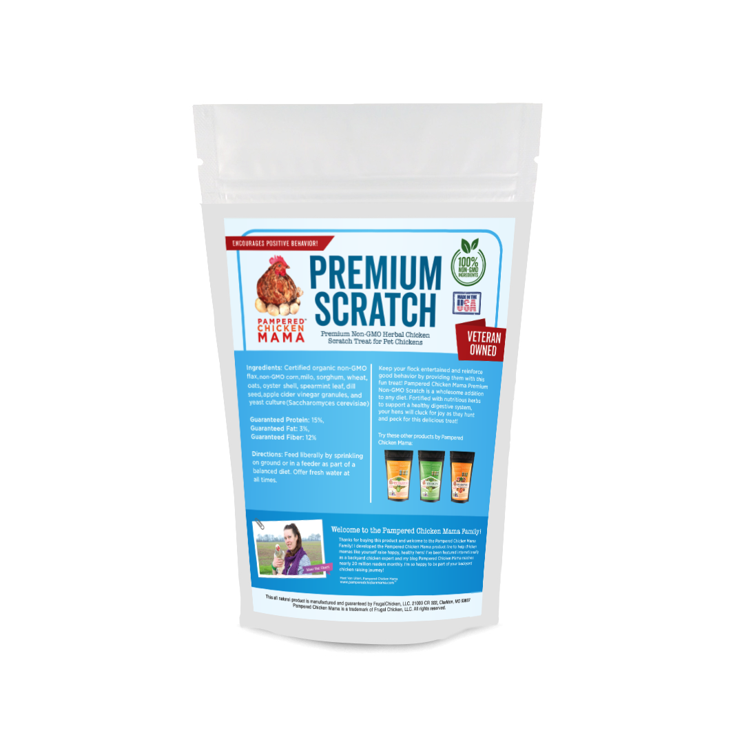 Non-GMO Premium Chicken Scratch With Herbs To Encourage Positive Behaviors: 40 pounds - Edwina Alexis