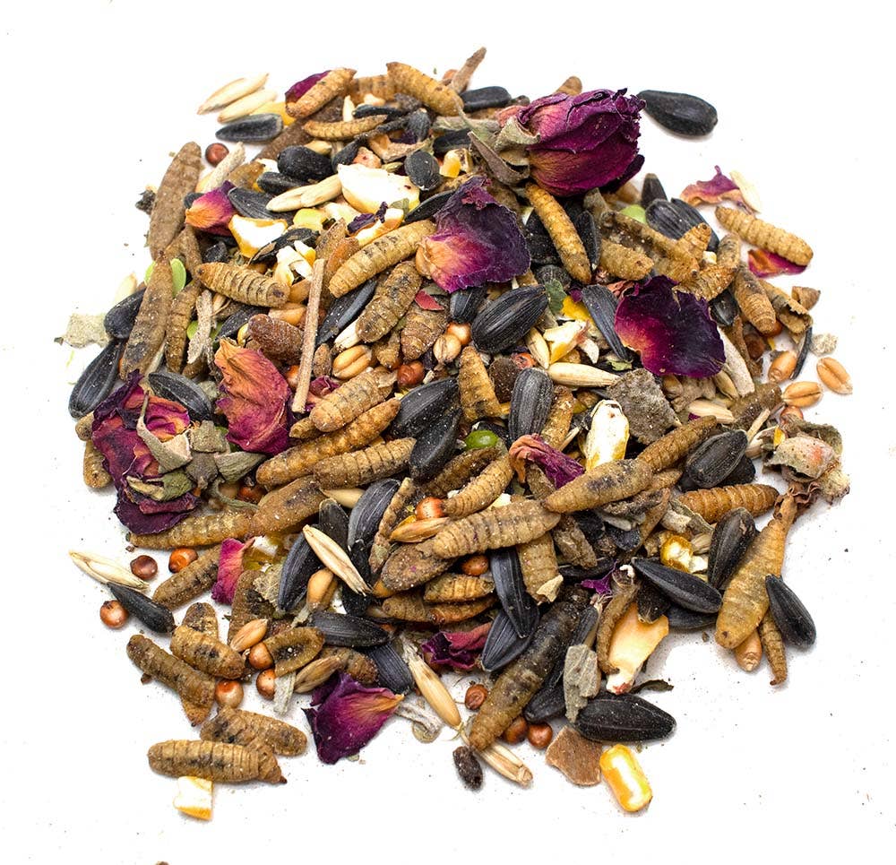 Sunflower Power Textured Treat With Sunflower Seeds, BloomGrubs, Rose, Sage, Corn: 8 pounds - Edwina Alexis