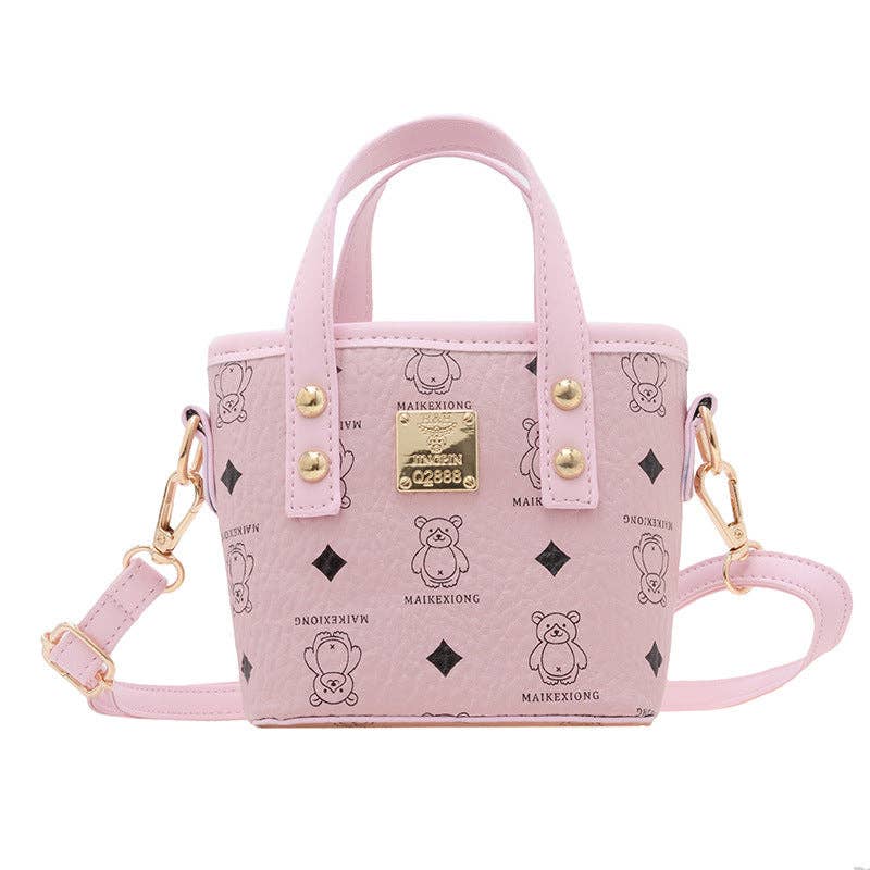 Mini Girls' Bucket Bag with Unique Animal Print