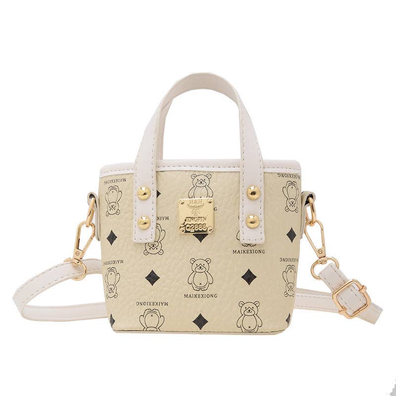 Mini Girls' Bucket Bag with Unique Animal Print