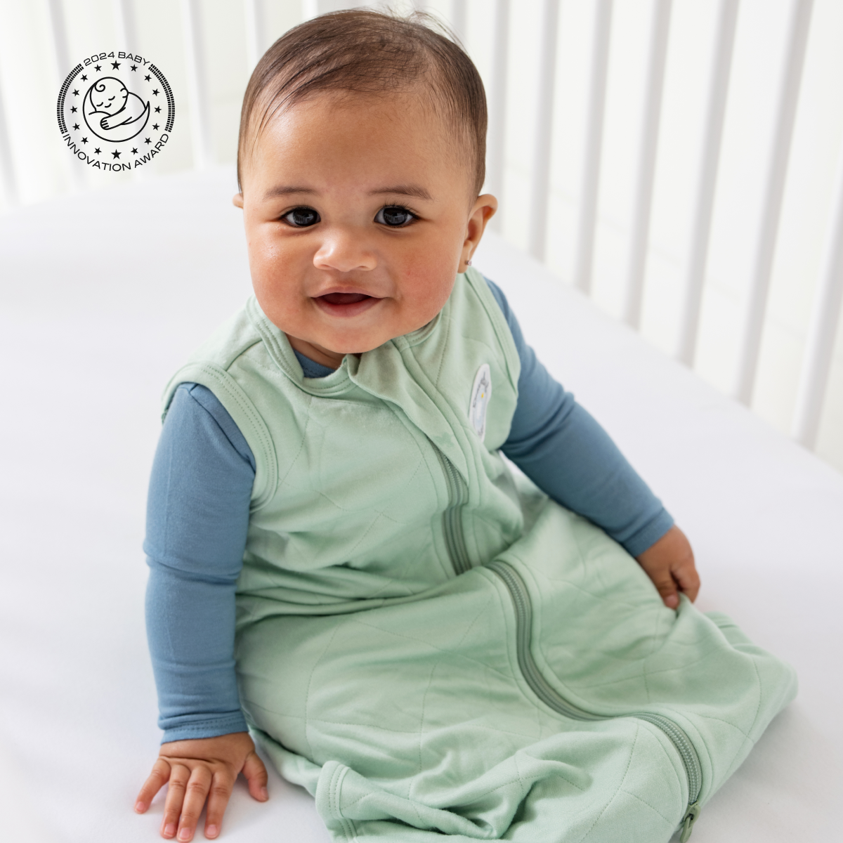 Bamboo Classic Sleep Sack (Non-weighted): Dino Blue / 0 - 6 Months - Edwina Alexis