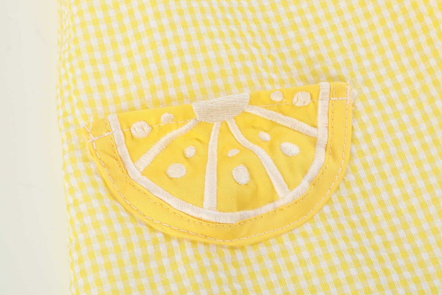 Yellow Lemon Dress and Panty Cover Set: 12-18M