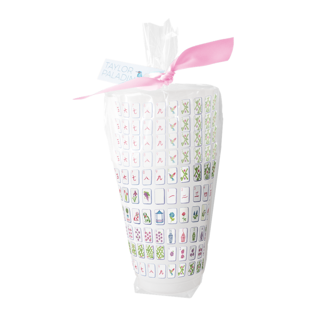 Mahjong Tiles Frosted Cups