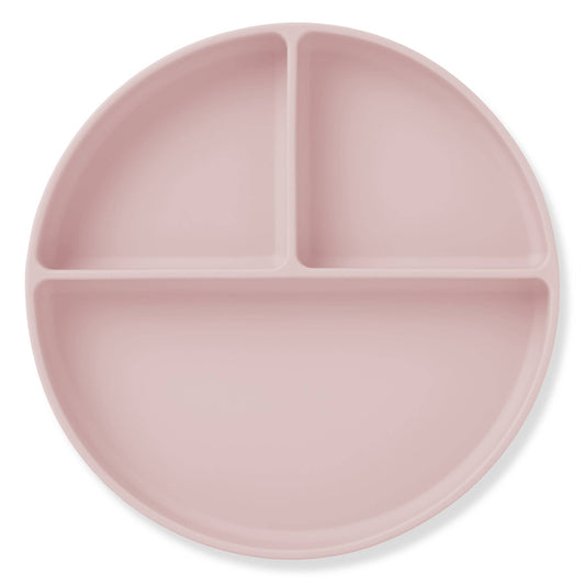 Baby Plate with Suction and  Divided Portions (Pink) - Edwina Alexis