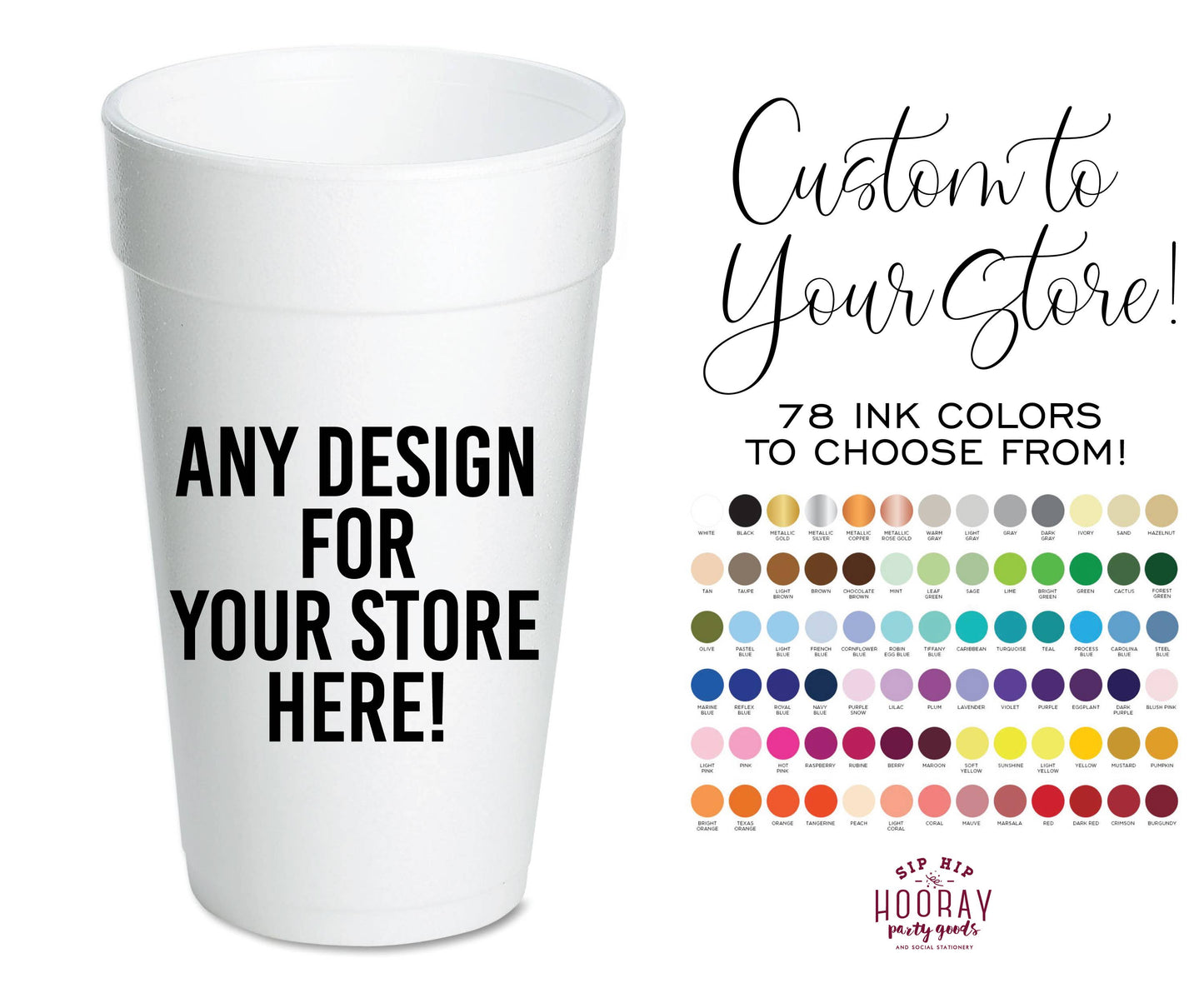Custom Foam Cup Sets