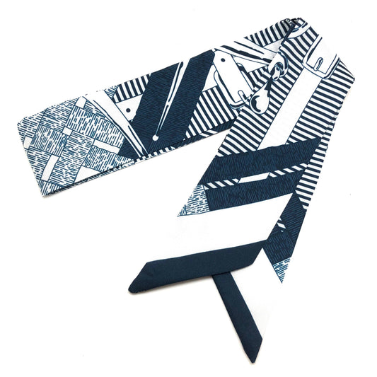 Buckles & Basket Weave Scarf - Edwina Alexis