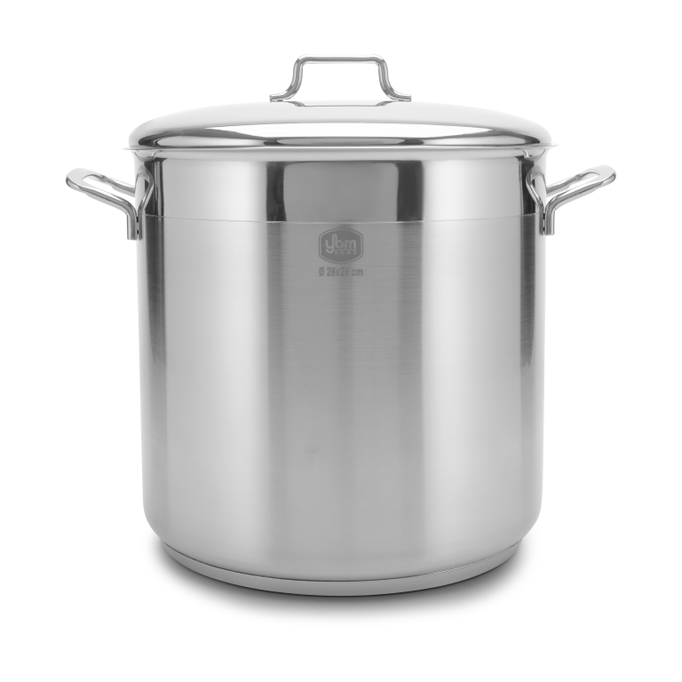 Classic Stainless Steel Large Stockpot with Lid, 12 16 21 Qt: 21 Quart