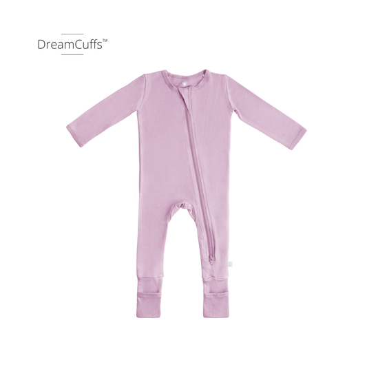 Baby Bamboo Pajamas w/ DreamCuffs™: Misty Mauve / 9 - 12 Months - Edwina Alexis