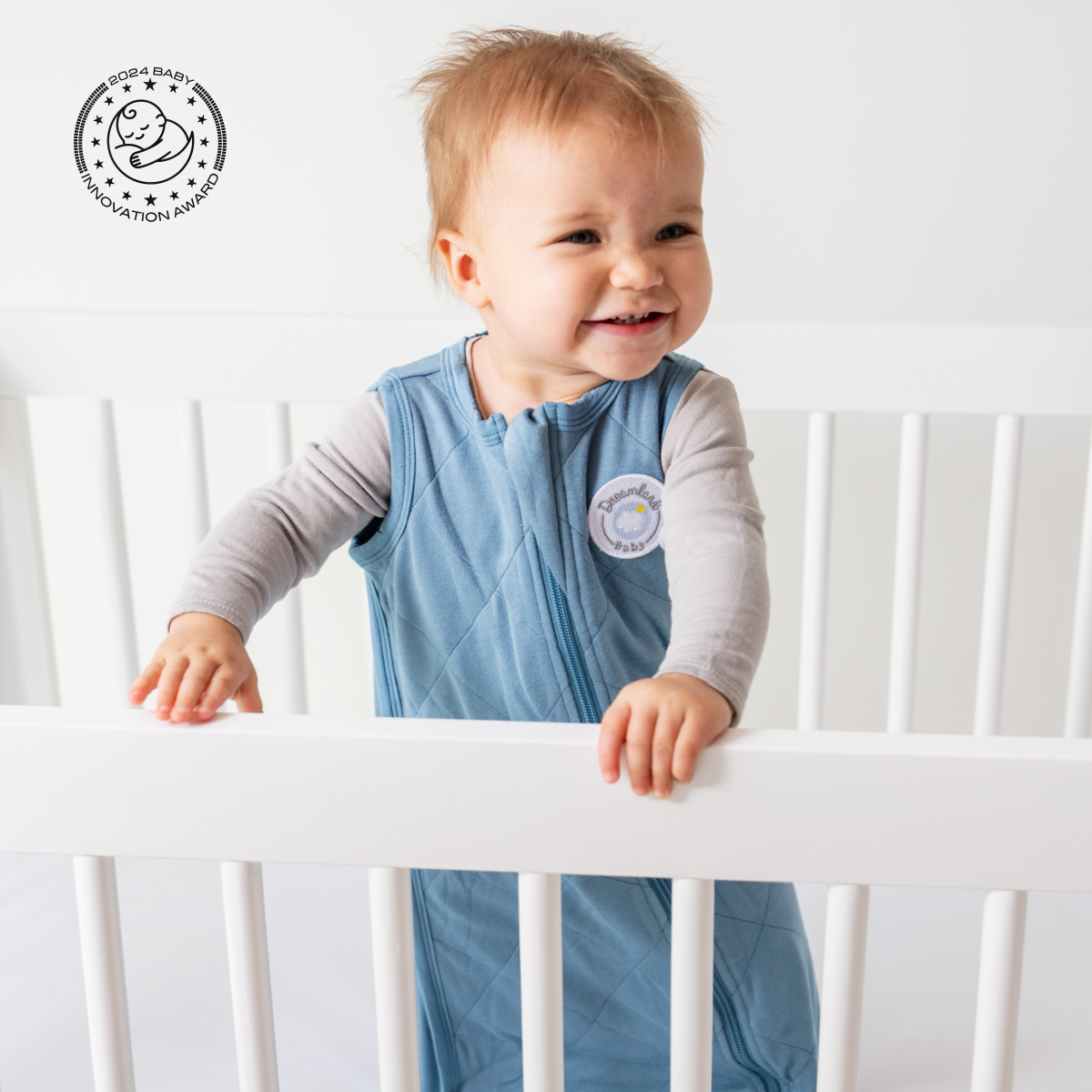 Bamboo Classic Sleep Sack (Non-weighted): Dino Blue / 0 - 6 Months - Edwina Alexis