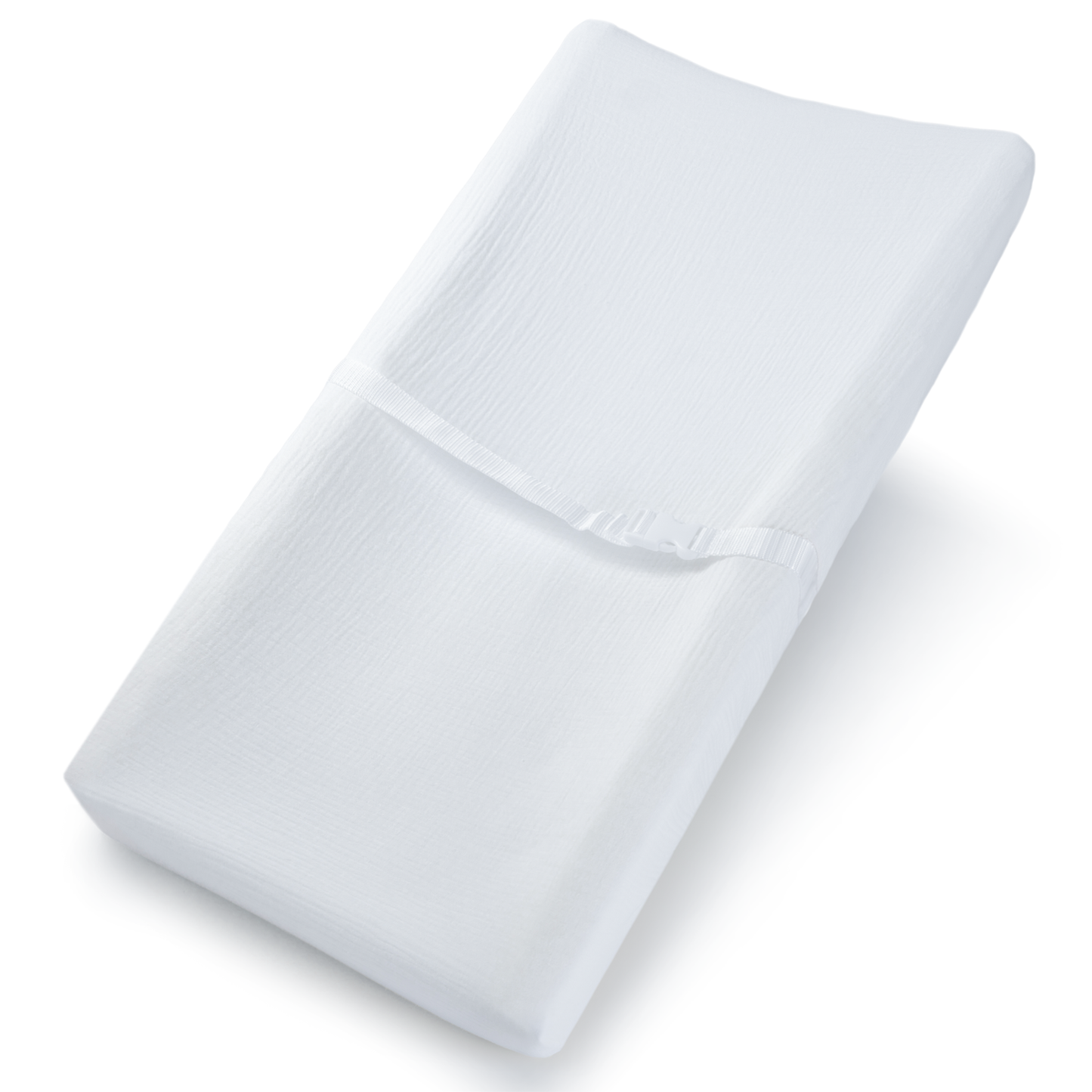 Muslin Fitted Changing Pad Cover, Extra Soft  by Comfy Cubs: White