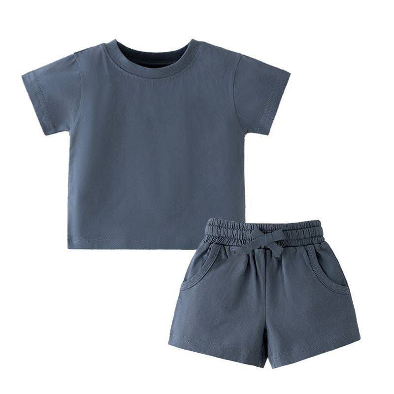GOTS Certified Organic Cotton Baby T-Shirt Set: 33# Light Yellow / 2T
