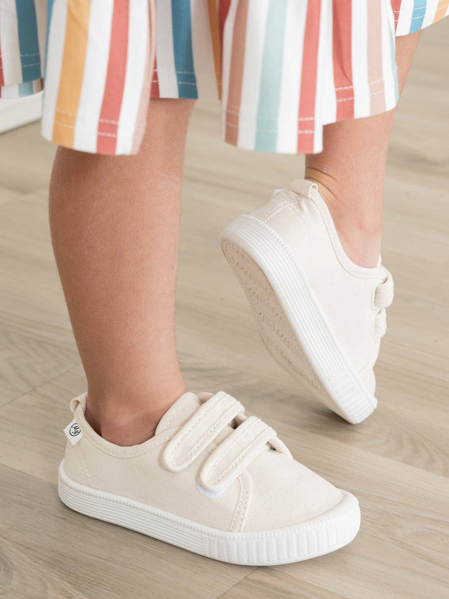 Kids' Classic Canvas Velcro Sneaker: Denim / 3C