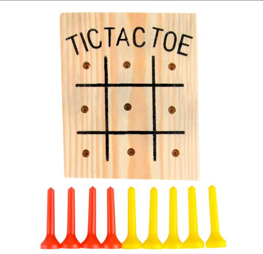 WOODEN TIC-TAC-TOE GAME - Edwina Alexis