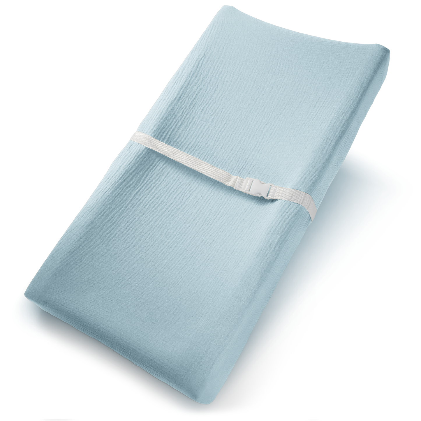 Muslin Fitted Changing Pad Cover, Extra Soft  by Comfy Cubs: White