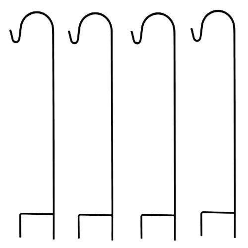 Ashman Shepherd's Hooks, 35 Inches Black, Set of 4 Made of P