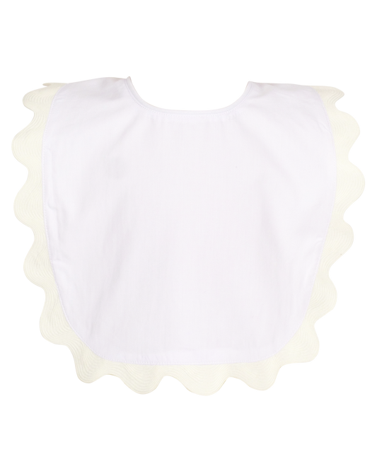 Brooklyn Bib with White Ricrac: One Size - Edwina Alexis