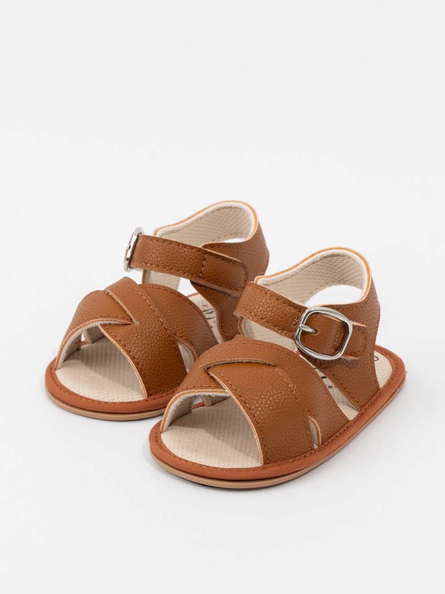 Cross Over Straps Baby Sandals: White / 12/18MOS