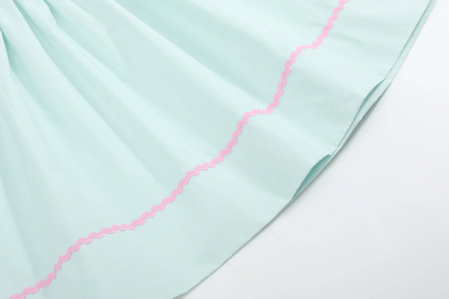 Misty Blue Easter Bunny Smocked Bishop Dress: 18-24M