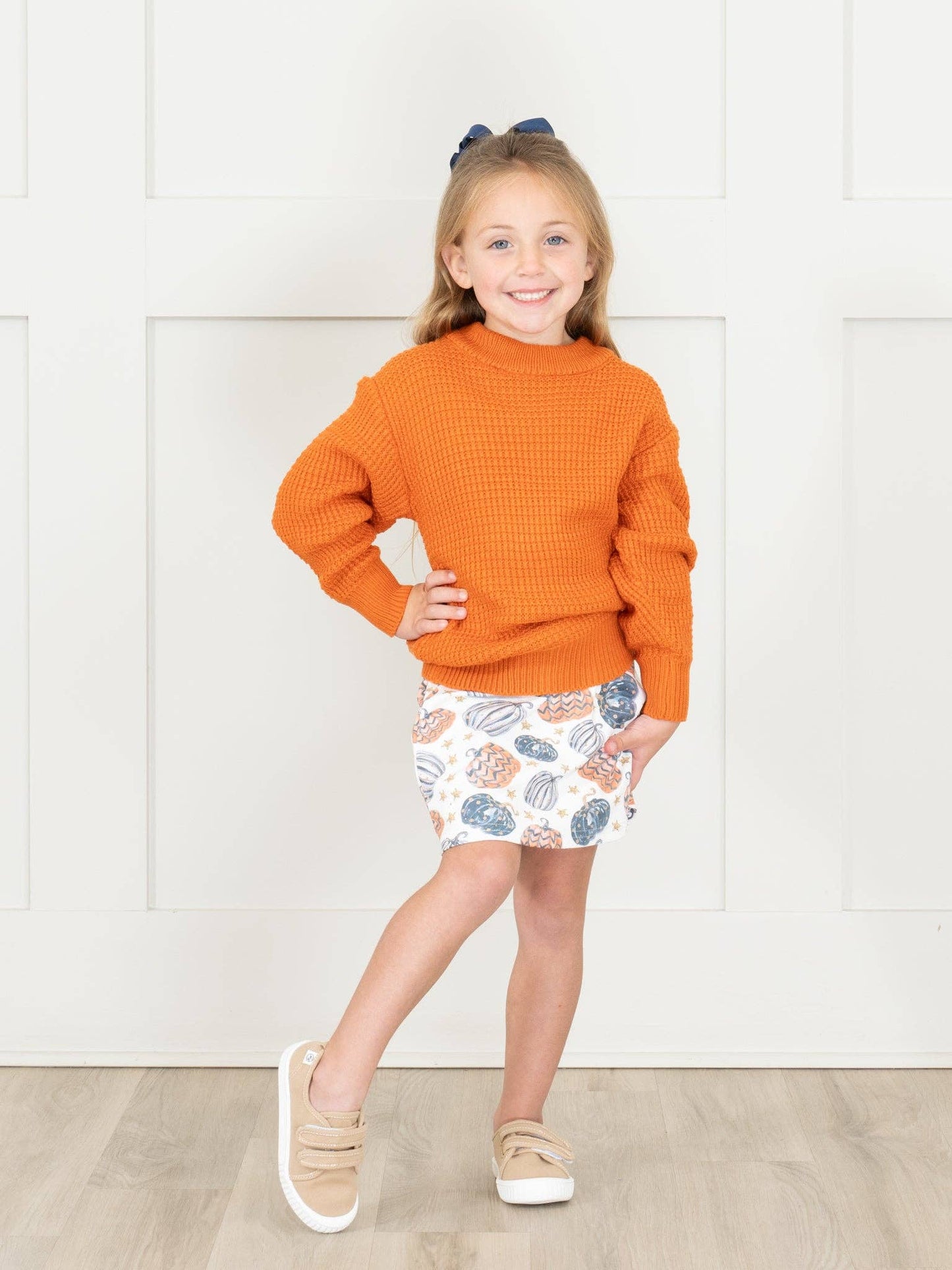 Kids' Classic Canvas Velcro Sneaker: Brown / 3C