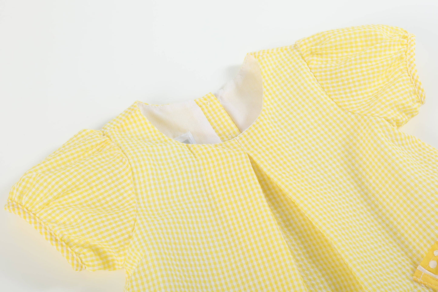 Yellow Lemon Dress and Panty Cover Set: 12-18M