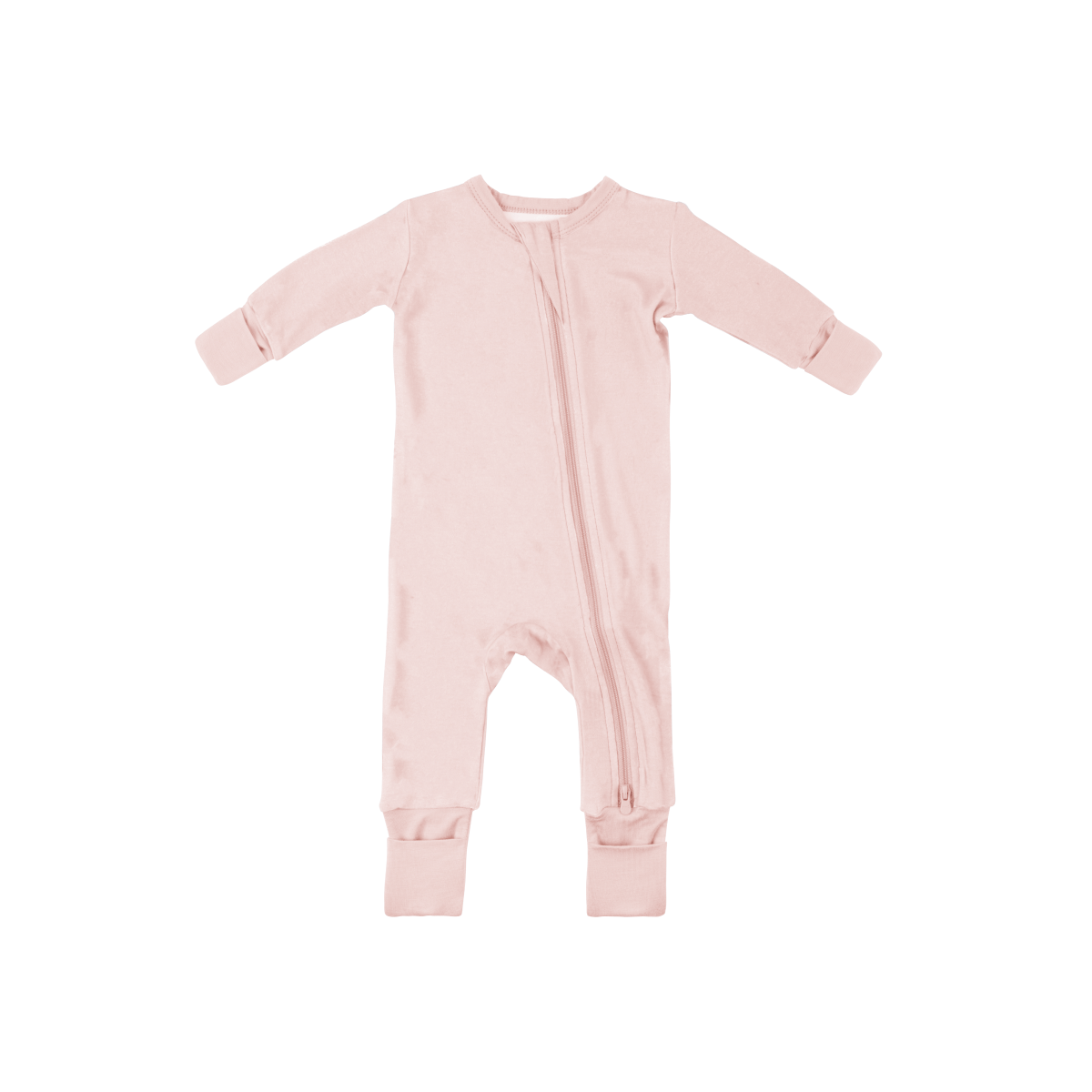 Baby Bamboo Pajamas w/ DreamCuffs® - Seashell Pink: 12 - 18 Months