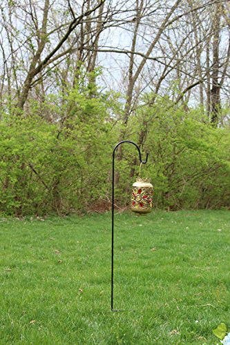 Ashman Shepherd Hook 48 Inches, (2/5 Inch) 10 MM Thick, Super Strong Premium Metal and Rust Resistant Hook, Black