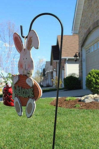 Ashman Shepherd Hook 48 Inches, (2/5 Inch) 10 MM Thick, Super Strong Premium Metal and Rust Resistant Hook, Black