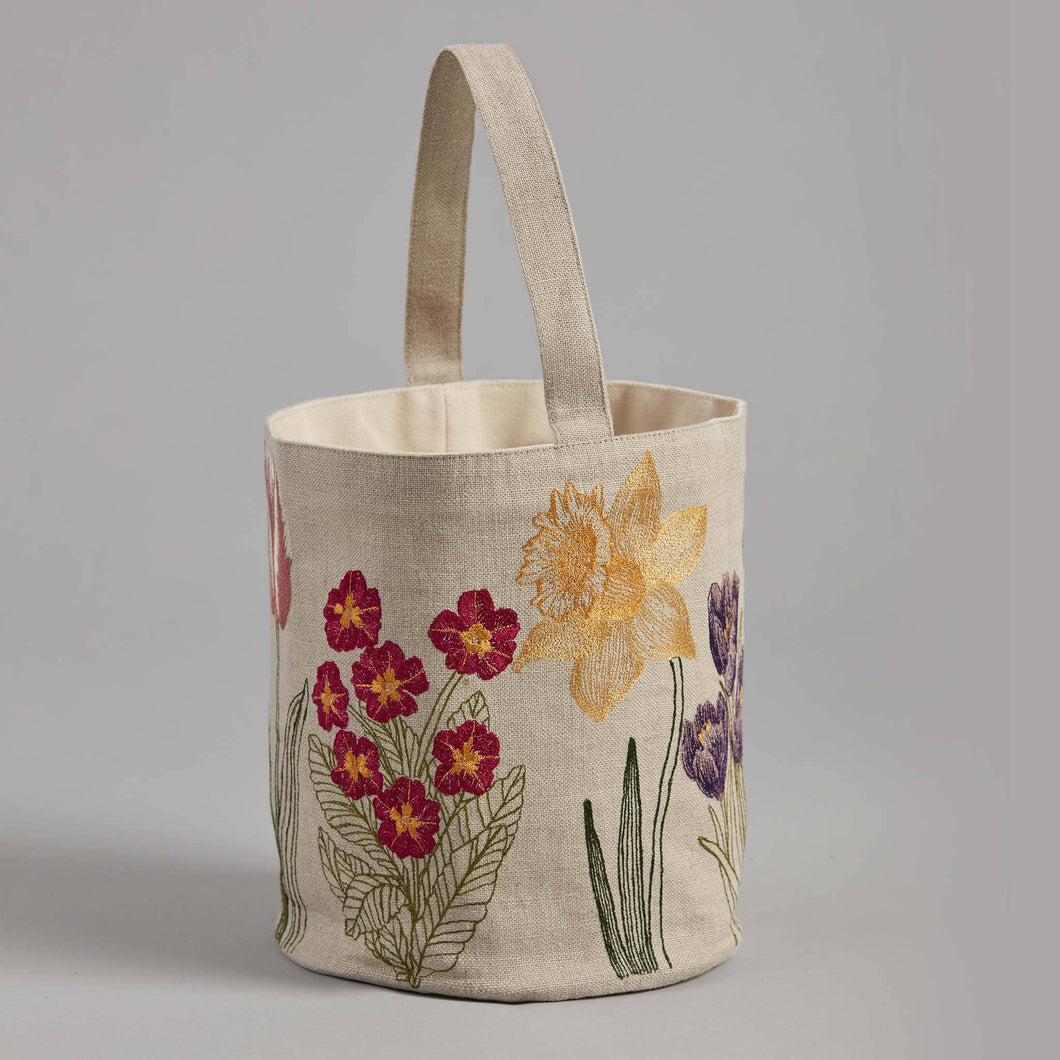 Blooms Linen Bucket - Edwina Alexis