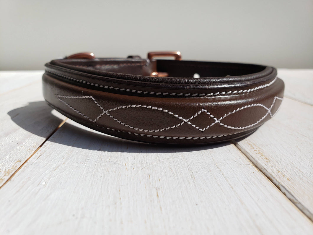 The Belmont Collar: 20 Inches / Brown - Edwina Alexis