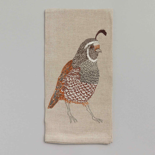 Quail Tea Towel - Edwina Alexis