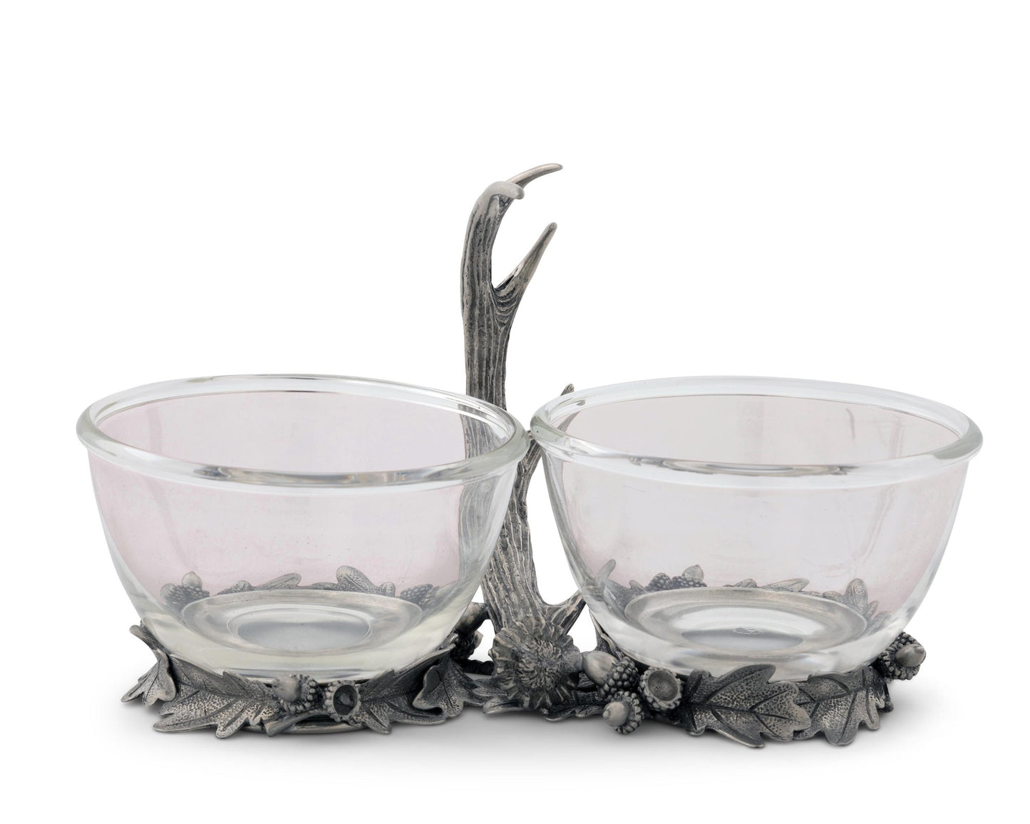 Antler Double Glass Dip Bowl - Fallen Antler - Edwina Alexis