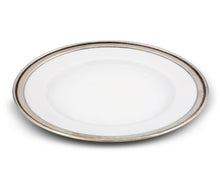 Load image into Gallery viewer, Classic Pewter Rim Dinner Plate - Edwina Alexis