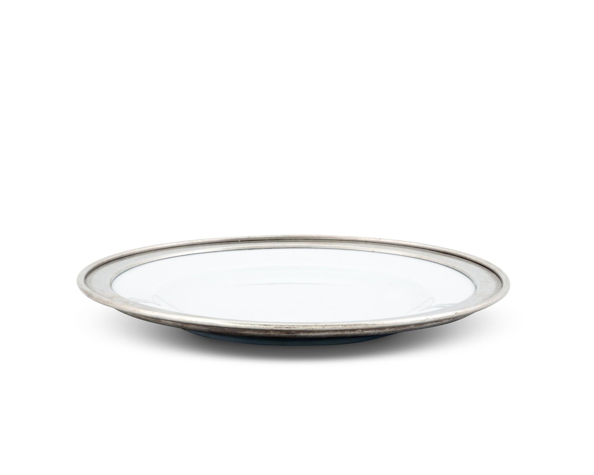 Classic Pewter Rim Salad Plate - Edwina Alexis