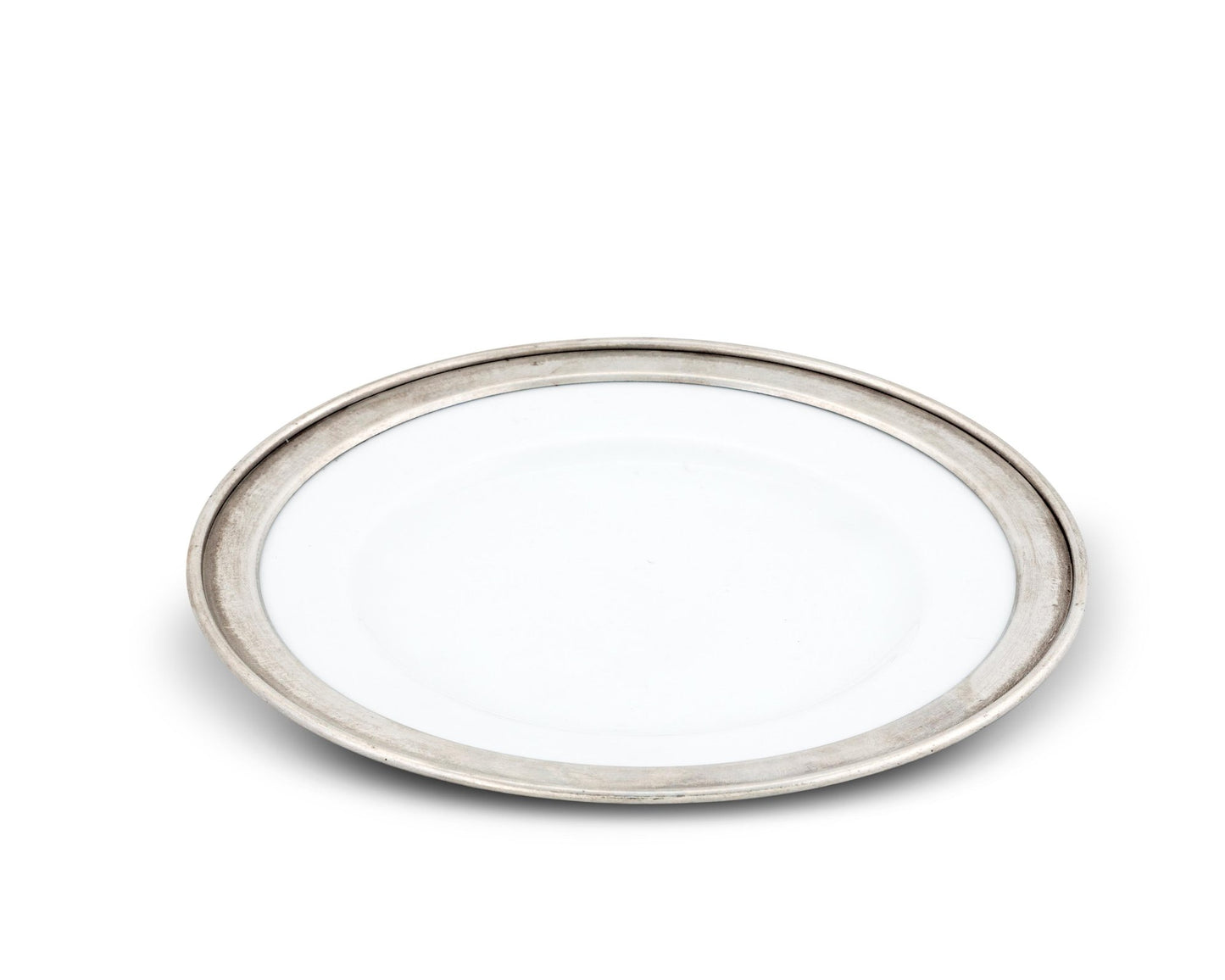 Classic Pewter Rim Salad Plate - Edwina Alexis