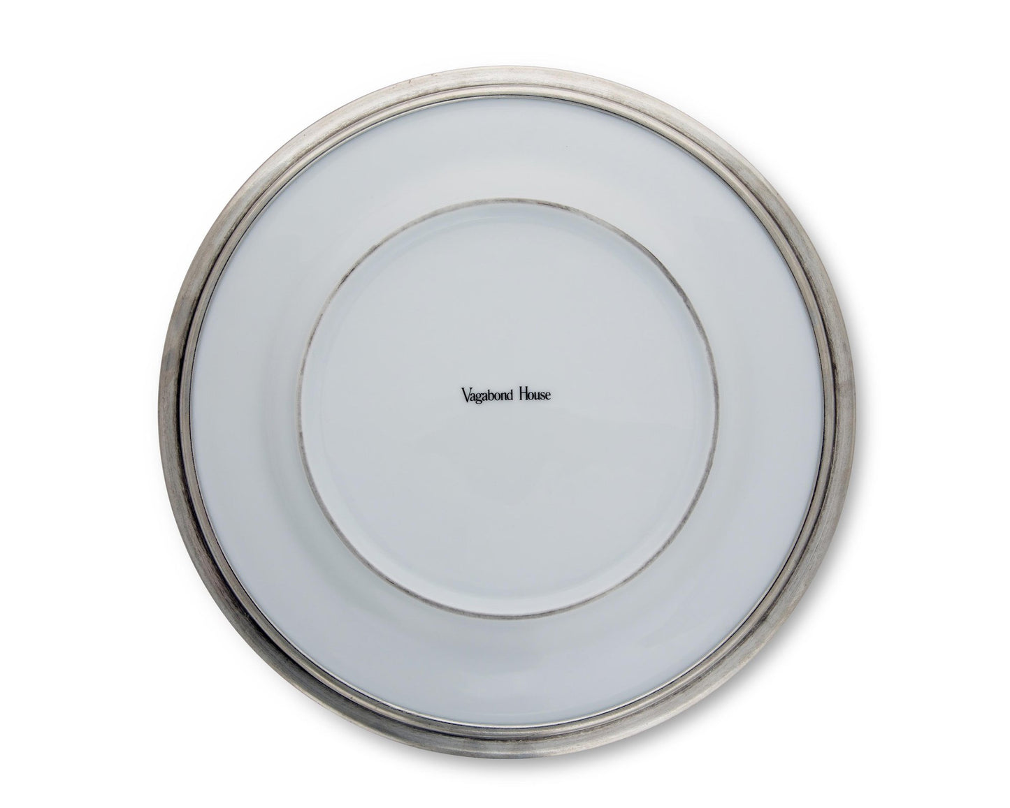Classic Pewter Rim Salad Plate - Edwina Alexis