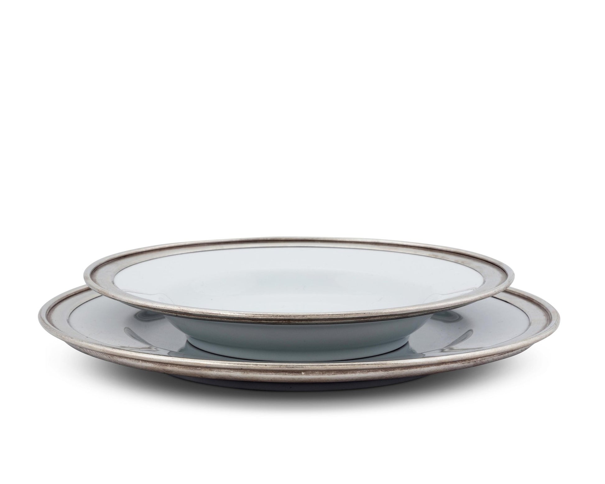 Classic Pewter Rim Soup Bowl - Edwina Alexis
