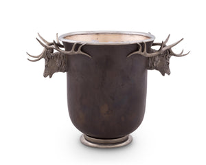 Bronze Ice Bucket - Elk Head - Edwina Alexis