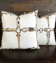 Load image into Gallery viewer, Lannister Buckle Decorative Pillow in Amber - Edwina Alexis